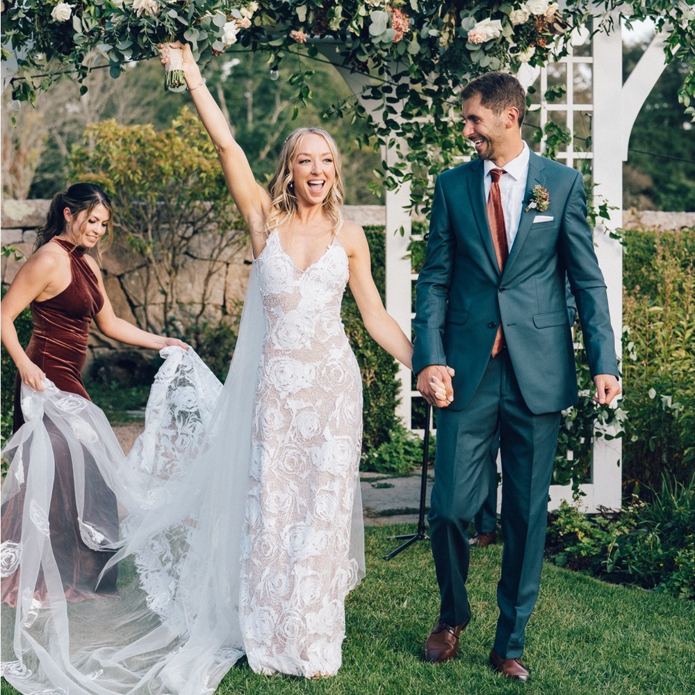 Beautiful floral Grace Loves Lace wedding dress